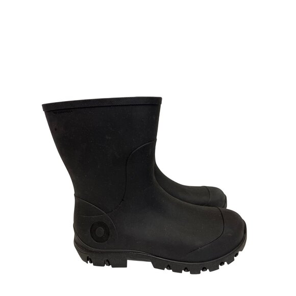 BOGS Essential Mid Youth 6 Boots Black Rain Outdoor Waterproof Lightweight  NEW - Picture 1 of 9